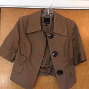 Business casual jacket dark khaki